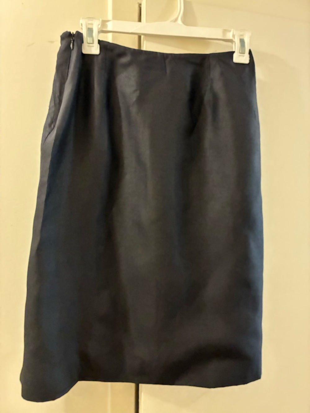 Christian Lacroix Black 100% Silk Pencil Skirt - swipe for pics